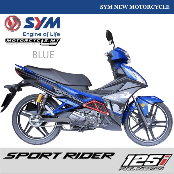 SYM SPORT RIDER 125i 2018  IN NEW GRAPHICS TO WELCOME 0%GST.003